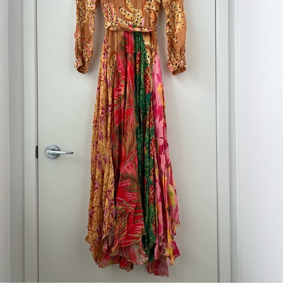 NWOT FARM Rio Mixed Prints Maxi Chemise Dress XL - Picture 10 of 16